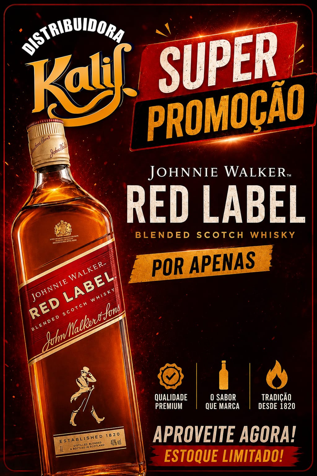 Johnnie Walker Red Label 1L