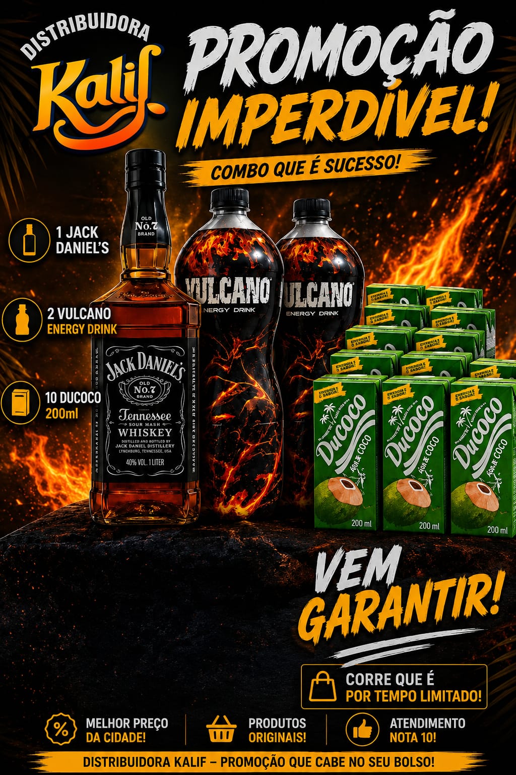 Combos e promoções da Distribuidora Kalif